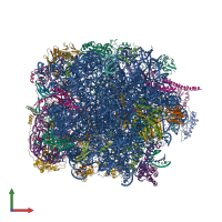 PDB entry 8fru coloured by chain, front view.