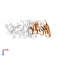 Nanobody clone 9 in PDB entry 8fxs, assembly 1, top view.