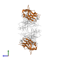 Nanobody clone 18 in PDB entry 8fxv, assembly 1, side view.