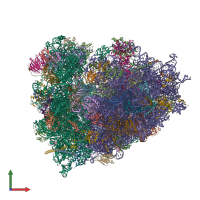 PDB entry 8g5z coloured by chain, front view.