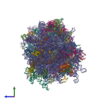 PDB entry 8g5z coloured by chain, side view.