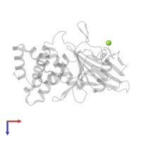 MAGNESIUM ION in PDB entry 8g6a, assembly 2, top view.