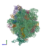 PDB entry 8g7q coloured by chain, side view.