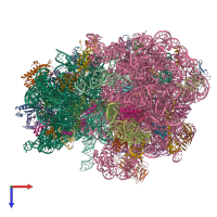PDB entry 8g7s coloured by chain, top view.