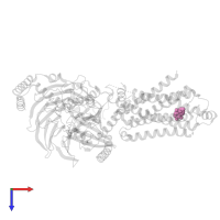 (5R,6R)-6-(methylamino)-5,6,7,8-tetrahydronaphthalene-1,2,5-triol in PDB entry 8gfx, assembly 1, top view.