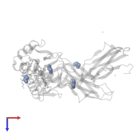 1,2-ETHANEDIOL in PDB entry 8glg, assembly 1, top view.