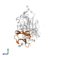 Beta-2-microglobulin in PDB entry 8glg, assembly 1, side view.