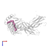 tetracosyl octadecanoate in PDB entry 8glg, assembly 1, top view.