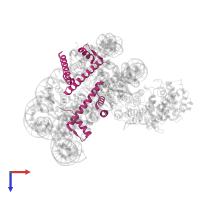 Histone H2B 1.1 in PDB entry 8gpn, assembly 1, top view.