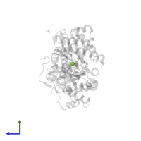 MAGNESIUM ION in PDB entry 8gt3, assembly 1, side view.