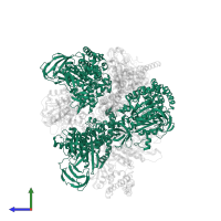 V-type ATP synthase alpha chain in PDB entry 8gxx, assembly 1, side view.