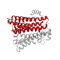 The deposited structure of PDB entry 8gyx contains 2 copies of Pfam domain PF01066 (CDP-alcohol phosphatidyltransferase) in Choline/ethanolaminephosphotransferase 1. Showing 1 copy in chain B [auth A].