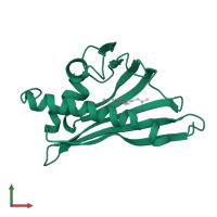 Bet v I/Major latex protein domain-containing protein in PDB entry 8h3j, assembly 1, front view.