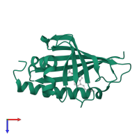 Bet v I/Major latex protein domain-containing protein in PDB entry 8h3j, assembly 1, top view.