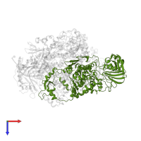 Polymerase basic protein 2 in PDB entry 8h69, assembly 1, top view.