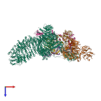 PDB entry 8h7g coloured by chain, top view.