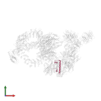 Transcription initiation factor TFIID subunit 12 in PDB entry 8h7g, assembly 1, front view.