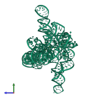 PDB entry 8hd7 coloured by chain, side view.