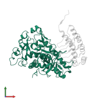 Botulinum neurotoxin type A in PDB entry 8hkh, assembly 1, front view.