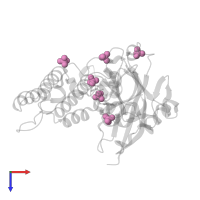 SULFATE ION in PDB entry 8hlr, assembly 1, top view.