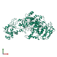 dextransucrase in PDB entry 8hwk, assembly 1, front view.