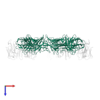 Early protein OPG038 in PDB entry 8hxc, assembly 1, top view.