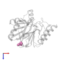 GLYCEROL in PDB entry 8hxo, assembly 2, top view.