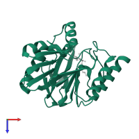 Metallo-beta-lactamase domain-containing protein in PDB entry 8hxw, assembly 1, top view.