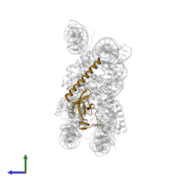 Chromatin modification-related protein EAF3 in PDB entry 8hxz, assembly 1, side view.