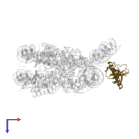 Chromatin modification-related protein EAF3 in PDB entry 8hxz, assembly 1, top view.