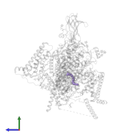 (2S,3R,4E)-2-(acetylamino)-3-hydroxyoctadec-4-en-1-yl dihydrogen phosphate in PDB entry 8i5y, assembly 1, side view.