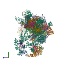 PDB entry 8i9r coloured by chain, side view.