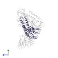 Free fatty acid receptor 4 in PDB entry 8id8, assembly 1, side view.
