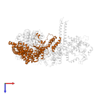 Transcriptional regulatory protein SIN3 in PDB entry 8ihn, assembly 1, top view.