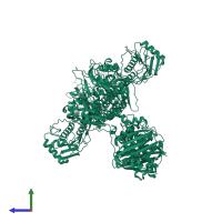 Phytochrome in PDB entry 8isk, assembly 1, side view.
