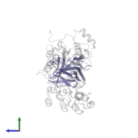 Interleukin-18 in PDB entry 8j6k, assembly 1, side view.