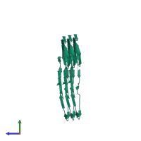 Transmembrane protein 106B in PDB entry 8j7n, assembly 1, side view.