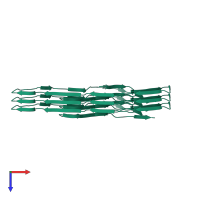 Transmembrane protein 106B in PDB entry 8j7n, assembly 1, top view.