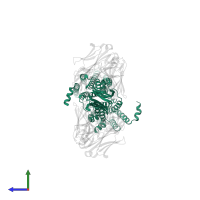 Zinc transporter 7 in PDB entry 8j80, assembly 1, side view.