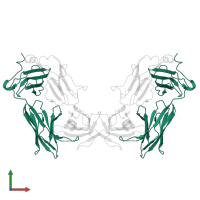 T cell receptor delta constant in PDB entry 8jbv, assembly 1, front view.