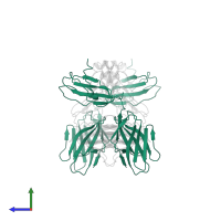 T cell receptor delta constant in PDB entry 8jbv, assembly 1, side view.