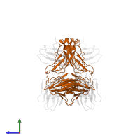 T cell receptor gamma constant 1 in PDB entry 8jbv, assembly 1, side view.