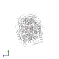 HYDROXYAMINE in PDB entry 8jc3, assembly 1, side view.