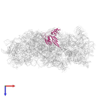 S5 DRBM domain-containing protein in PDB entry 8jiw, assembly 1, top view.