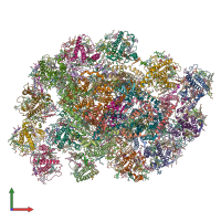 PDB entry 8jjr coloured by chain, front view.