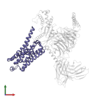 Soluble cytochrome b562 in PDB entry 8jlj, assembly 1, front view.