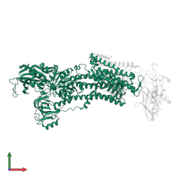 Sodium/potassium-transporting ATPase subunit alpha in PDB entry 8jmn, assembly 1, front view.