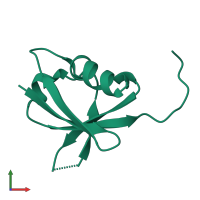 PDB entry 8jna coloured by chain, front view.