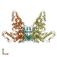 PDB entry 8jrn coloured by chain, front view.