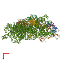 PDB entry 8jsh coloured by chain, top view.